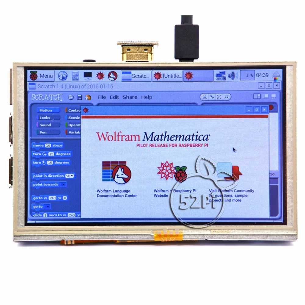 hdmi gpio 5-inch 800x480 tft lcd display in stock