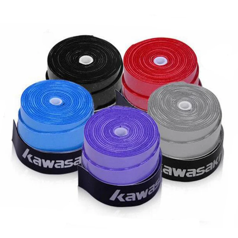 Kawasaki бренд 10 шт./лот Overgrip теннисные ракетки Sweatbands анти-slip дышащие пот полосы бадминтон фиксирующей лентой X5