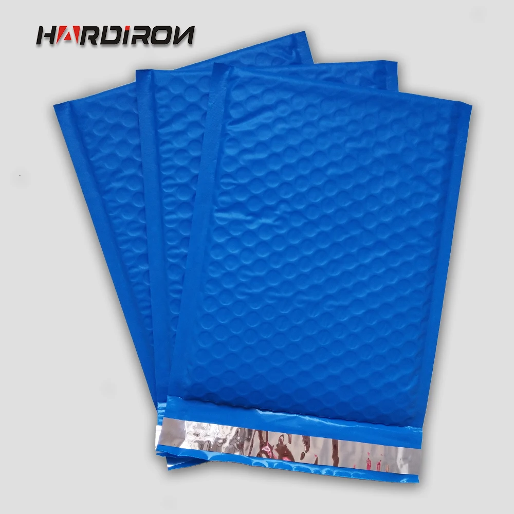 

18.5x23+4cm Plastic Poly Bubble Mailer padded Mailing Bags/ Blue Color PE Ship Pack Shockproof Courier Pouches Bubble Envelope