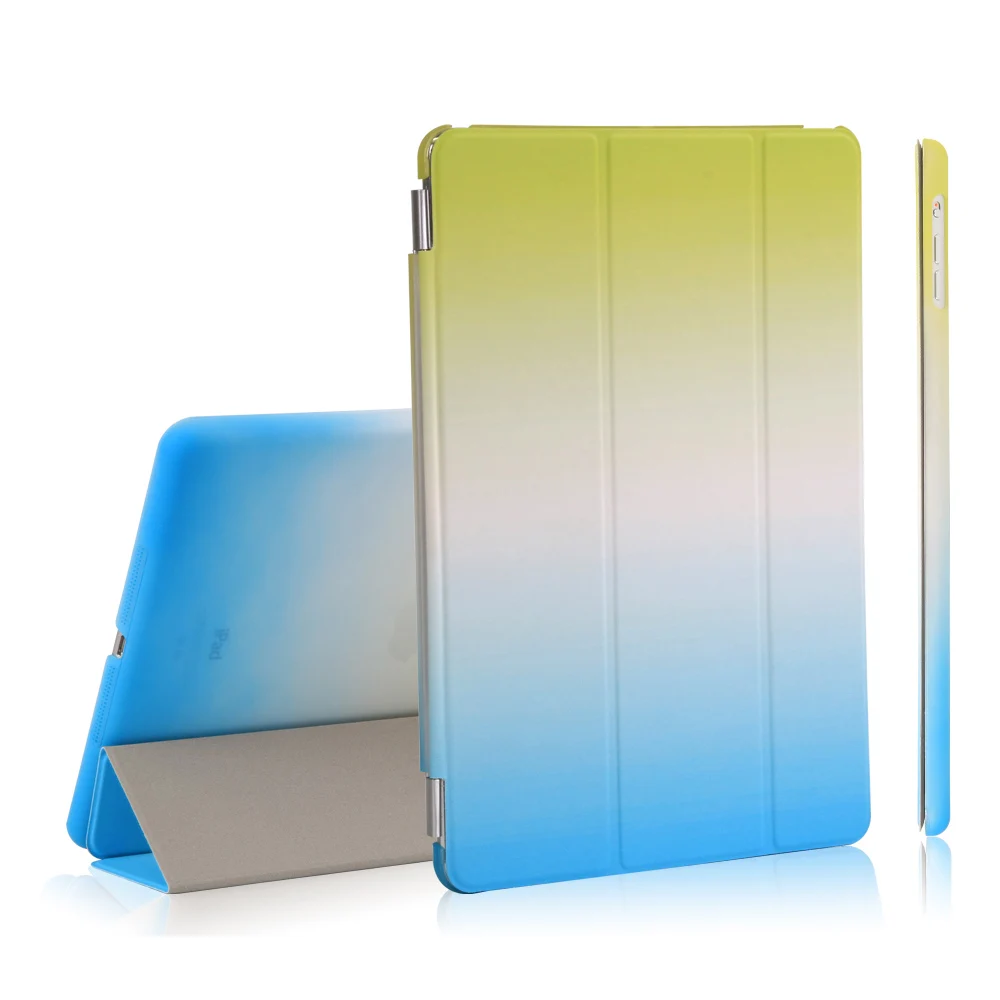 For iPad Mini 4 Case Green to Blue Color For Apple iPad Mini 4 Slim Fit