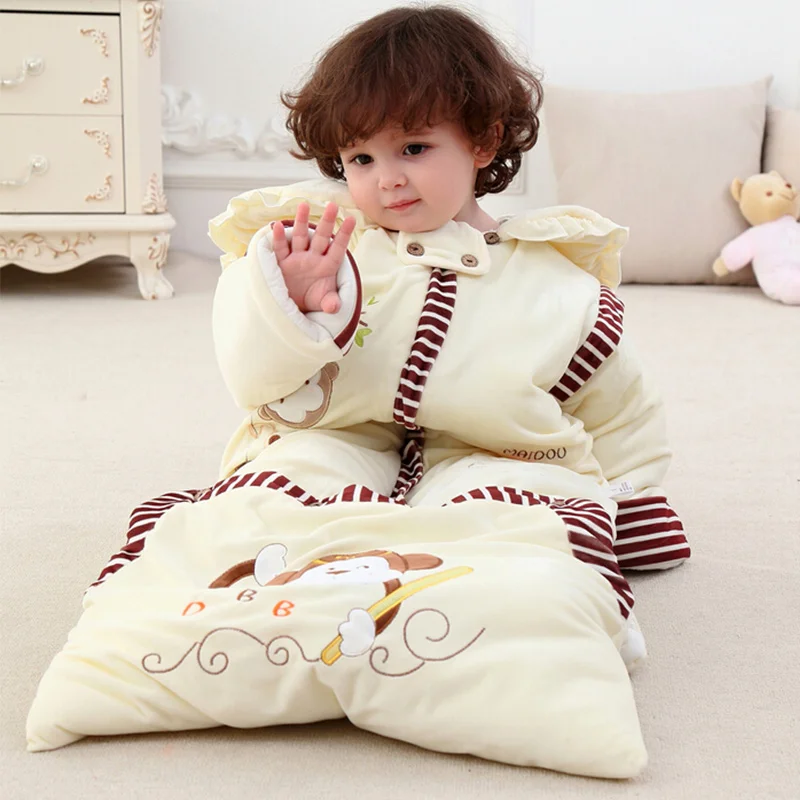 

Animal Baby Sleeping Bag For Newborn Infant Fall Winter Keep Warm Prevention Kicking Quilt Cotton Sleepsacks Sleepwear with hat