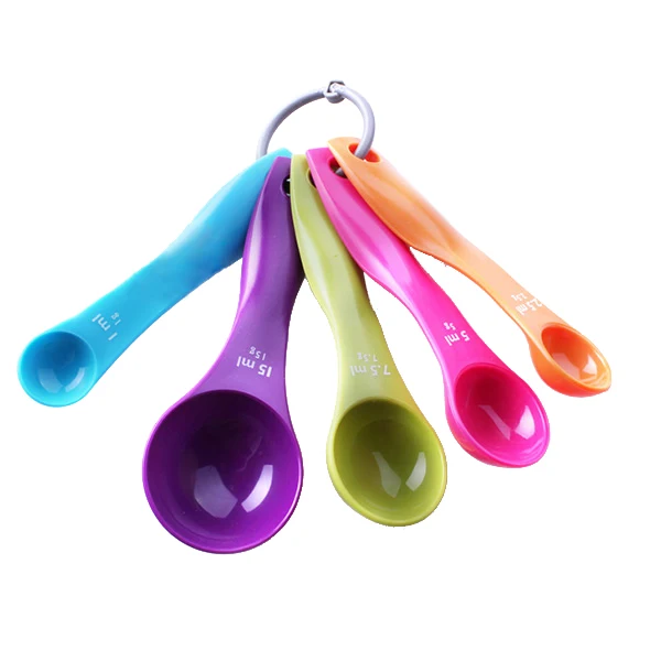 5 pcs Colorful Measuring Spoons Set Kitchen Tool Utensils Cream Cooking Baking
