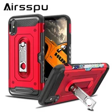 

Airrspu Silicone Phone Cases for iphone 6 Case 6S TPU And PC Armor Cover for iphone 7 Case 7 Plus Cases 8 X Plus Coque Bracket
