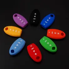 Принадлежности для барбекю@ FUKA 50 шт. разноцветные силиконовые чехлы-держатели для ключей, подходят для Maxima Sentra Altima Smart пульт дистанционного управления, чехол для ключей Fob 4 кнопки