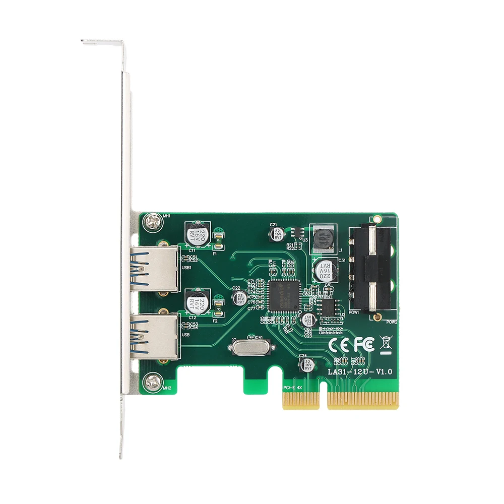 PCI E до 2 Порты и разъёмы USB3.1 Тип разъем Express карты расширения USB 3 1 концентратор