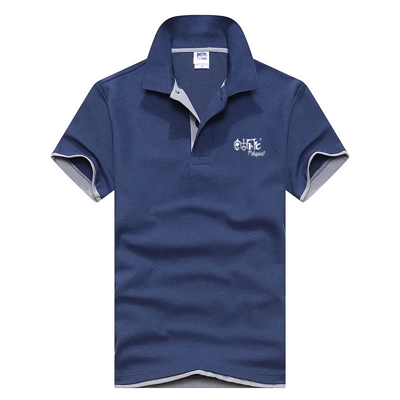 

New men's POLO shirts high-quality cotton short-sleeved shirts breathable solid POLO shirts summer leisure business POLO shirts