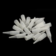 100Pcs 1R Tattoo Permanent Makeup Eyebrow Lips Disposable Plastic Tips Nozzles For Needles Supply