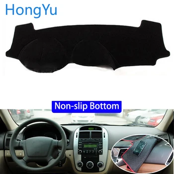 

For kia cerato 2005 - 2015 Car Styling Non-Slip Bottom Covers Dashmat Dash Mat Sun Shade Dashboard Cover Capter