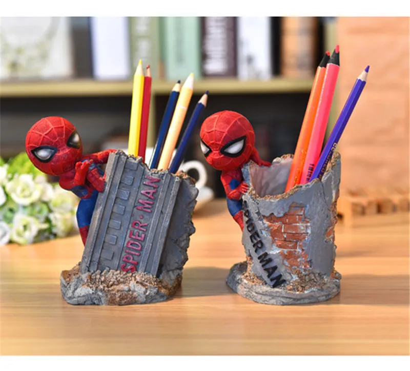 

Spider-Man Pen Pencil Pot Holder Holer Pen Container Desk Organizer Brush Storage Table Decoration Childern Gift