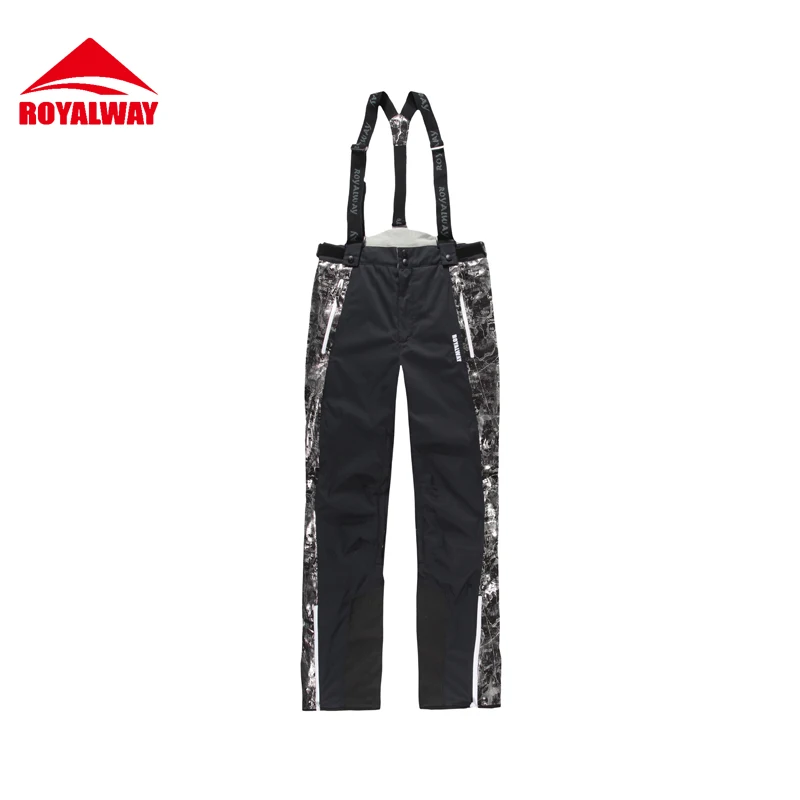 

ROYALWAY Men Skiing Pants Snowboard Pants 2017 Outdoor High Quality Waterproof Windproof Thick Warm Snowboard Pants#RFJM4513G