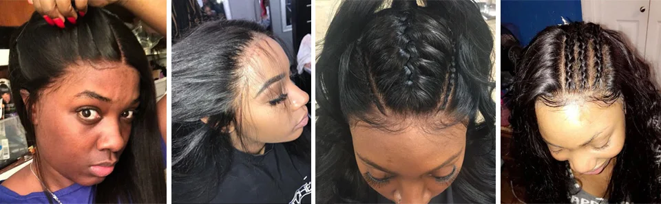 RXY Silky Straight 360 Lace Frontal Wig Pre Plucked With Baby Hair Brazilian Remy Lace Front Human Hair Wigs For Black Women  (2)