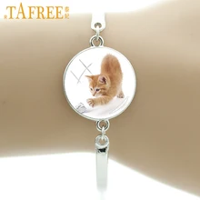 TAFREE Необычные интересные котенок кошка Шарм браслет милые женские Девушки Ювелирные изделия кошка подарки для любимых мода милые животные bijoux E790