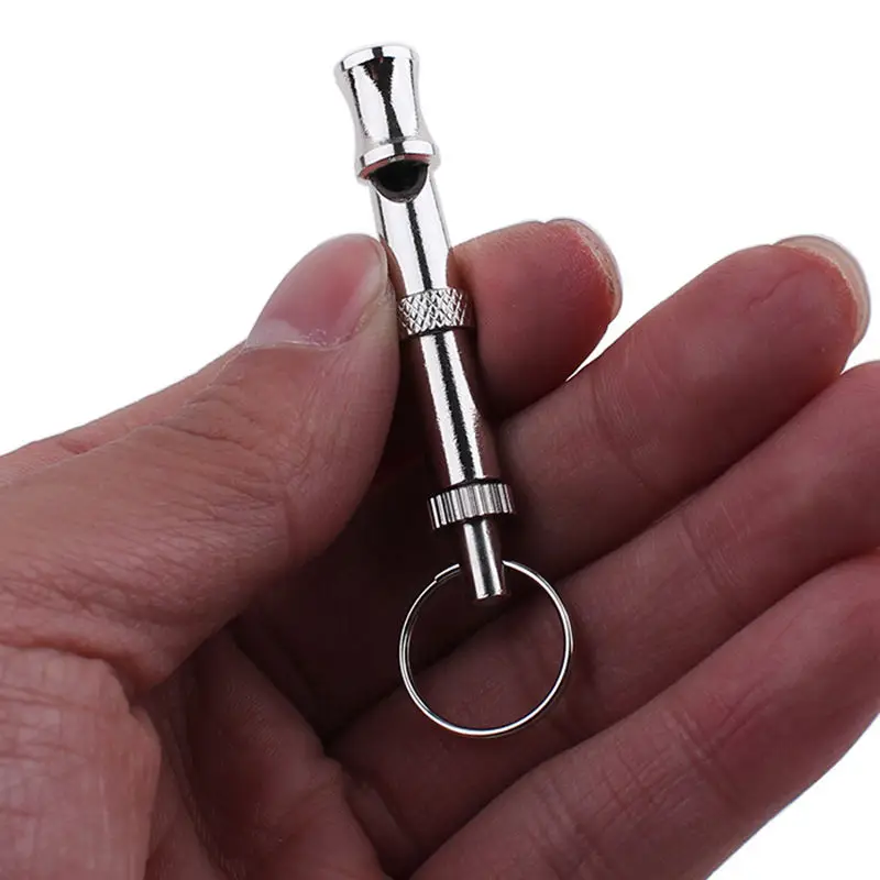 1Pc New Pet Dog Training Ultrasonic Sound Pet Products For Dog Puppy Whistle Key Chain Whistle