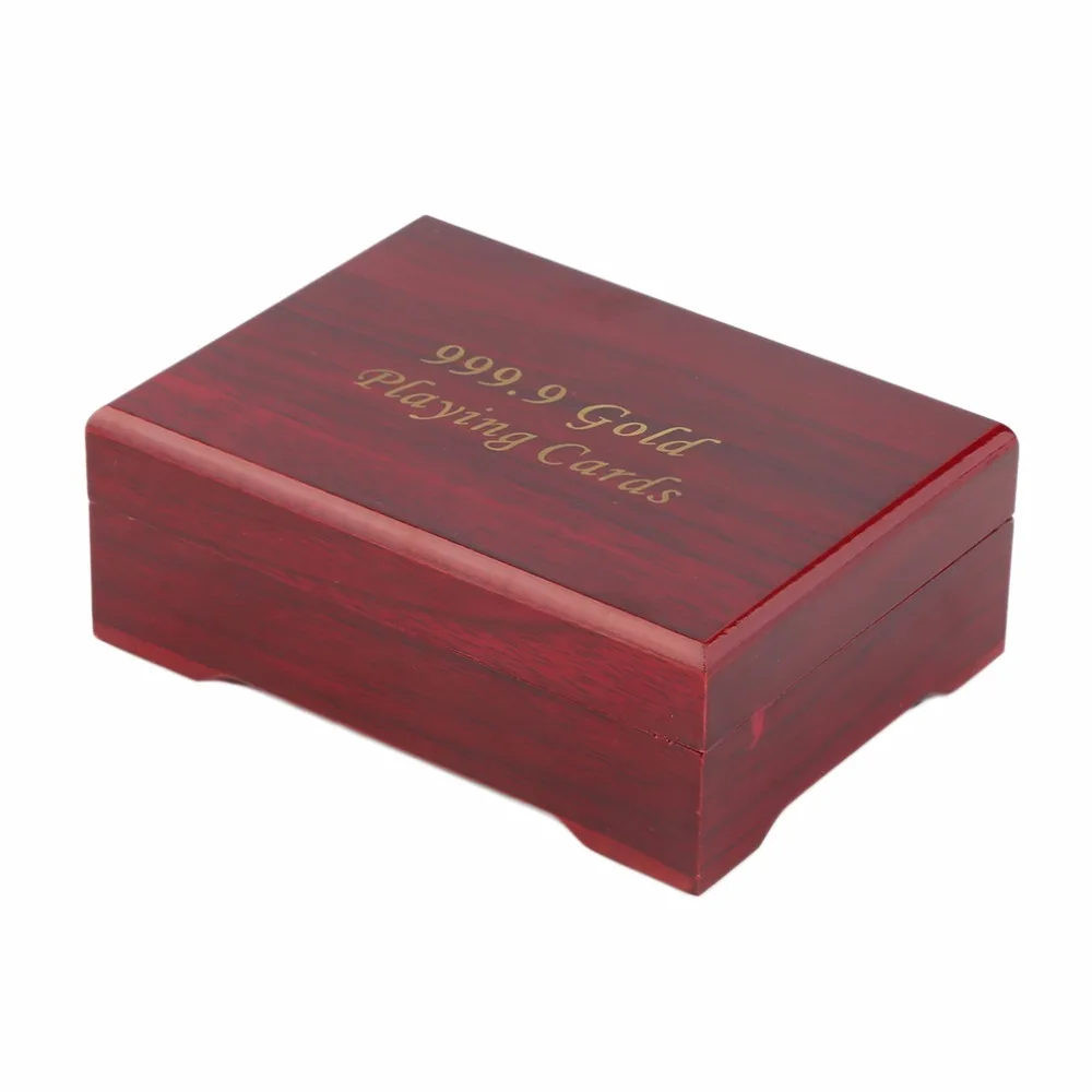 Роскошная золотая фольга покер игральная карта с подарочной коробкой доллар евро клетчатый узор Вечерние игры Прямая поставка