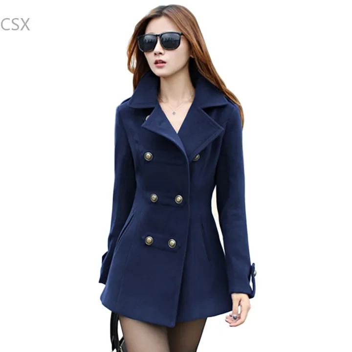 New Fashion Woolen Outerwear Overcoat Female 2016 Spring Women Winter ...