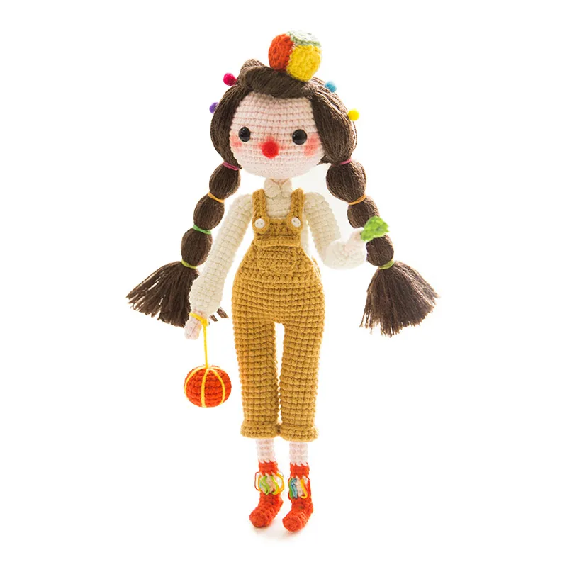 crochet clown doll