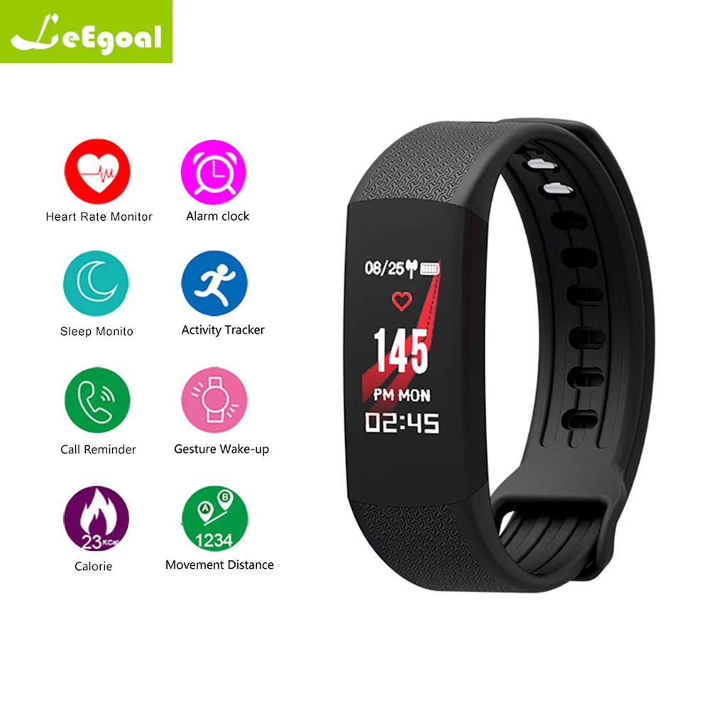 

Leego Smart Bracelet Smart Wristband Bluetooth Watch Waterproof Heart Rate Sports Sleep Monitor Data Storing For Android IOS