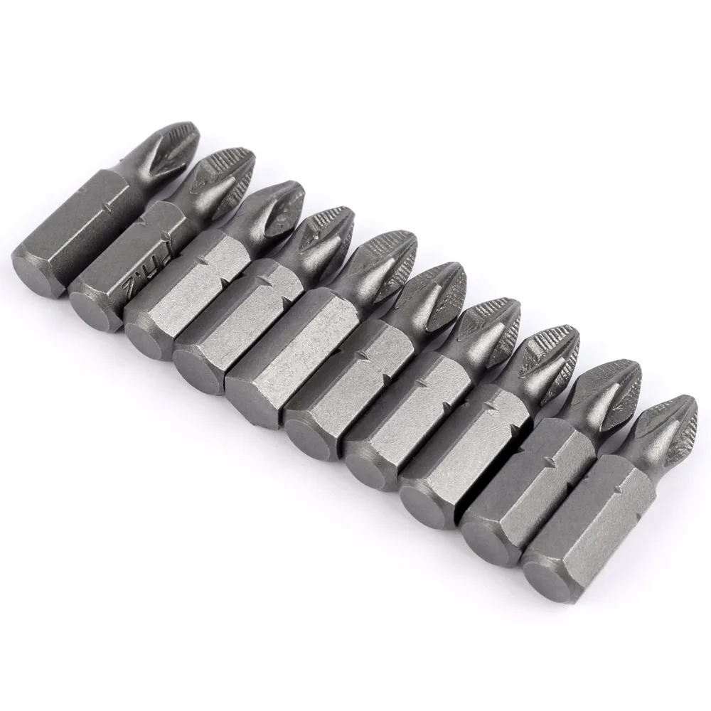 

10 non-slip screwdriver drill head anti-skid screwdriver bit 25mm Ph2 cross pneumatic screwdriver screwdriver insert bit 1/4 "
