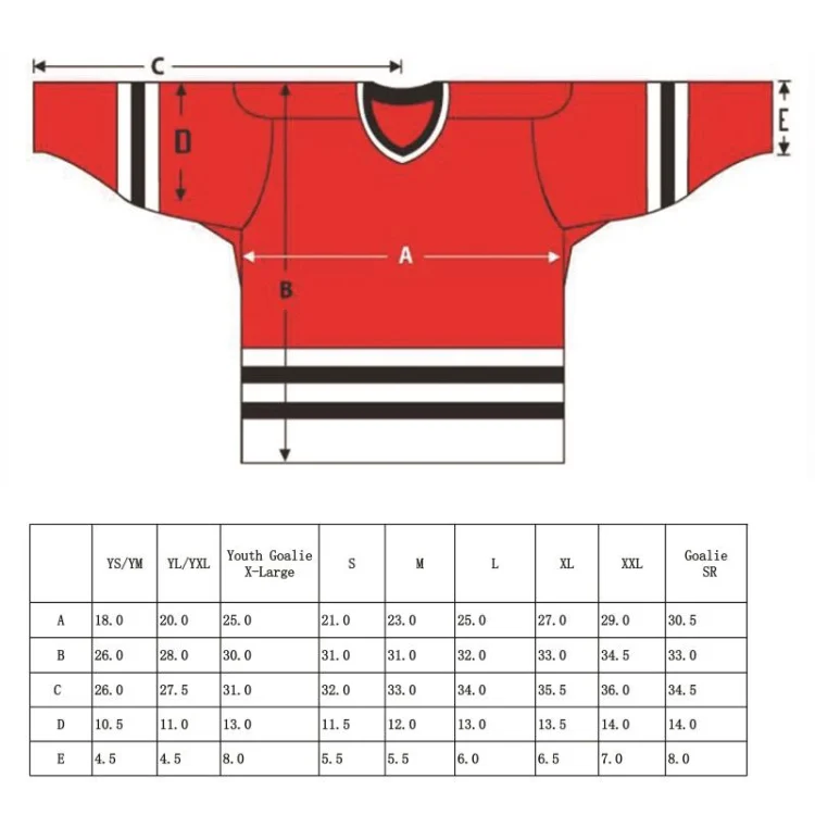 jersey size