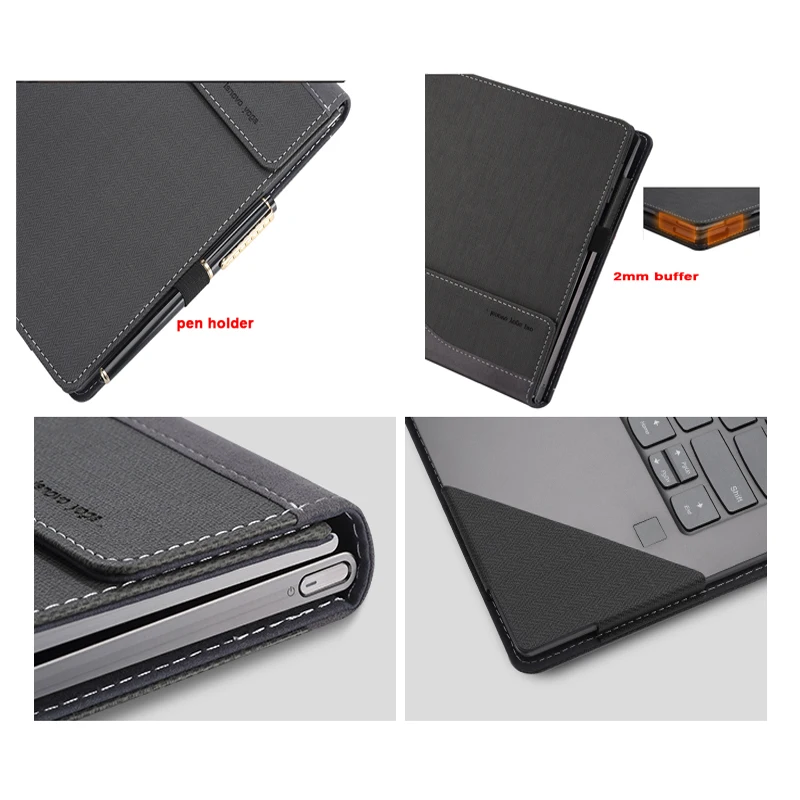 Diseño creativo para Lenovo Yoga 730 13,3 manga PU de cuero portátil personalizado caso de Yoga 730-13 Stylus película de pantalla de regalo - 4