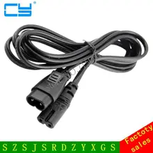 30cm 180cm IEC 60320 C8 Plug to C7 Receptacle Male to Female Extension Power Supply Main Adapter Cable