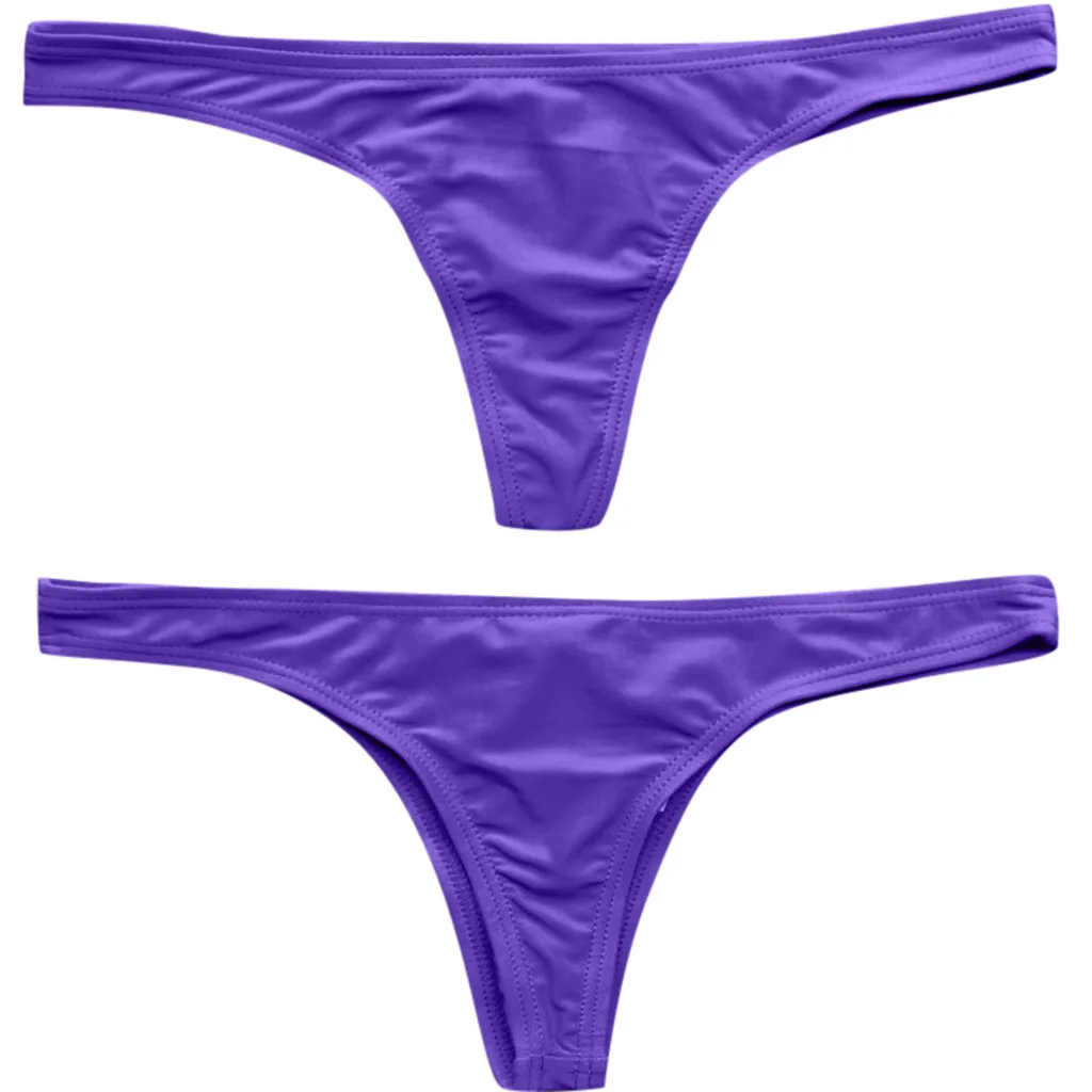 S-6XL, сексуальное, крошечное Бразильское бикини, низ, женский купальник, женские стринги, трусы, микро мини-стринги, трусики, нижнее белье, плюс размер, Танга - Цвет: Purple