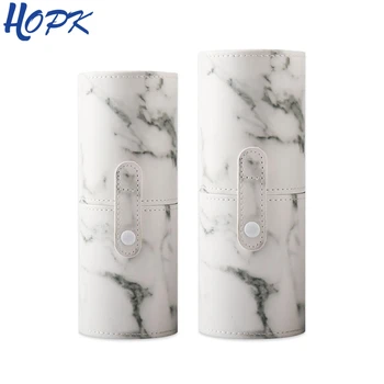 

Marble Pen Holders Office Organizer Round Cosmetic Makeup Brushes Pencil Pen Holders Stationery Container School Supplies Tools