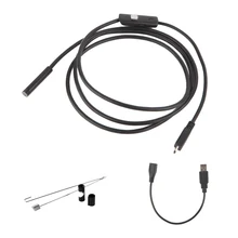 Лидер продаж 7 мм объектив для Android OTG USB Камера 2 м Смарт для Android телефонов USB бороскоп эндоскоп инспекционная трубка Камера 6LED