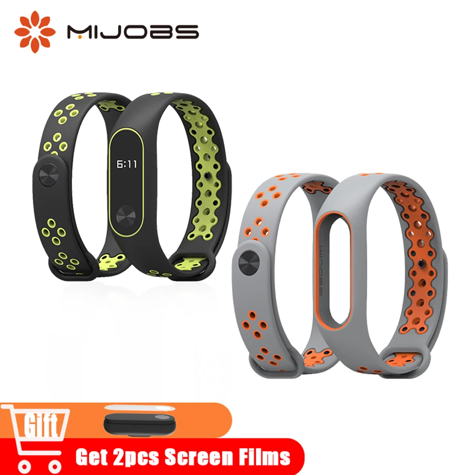 

Mijobs Sport Mi Band 2 Bracelet Strap Wrist Replace for Xiaomi Mi Band 2 Accessories Smart Watch Mi2 Silicone Wristband Miband 2