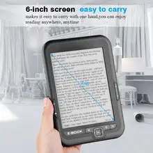 Электронная книга Портативный E-Бумага E-ink 6 дюймов чтения электронных книг из устройства для чтения электронных книг Бумага белый поддержка 29 языков считыватель 4G/8G/16G