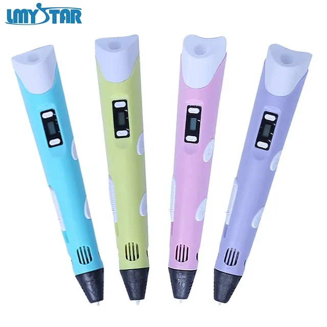 lmystar 3d printing pen diy 3d drawing printer pen with pla filament