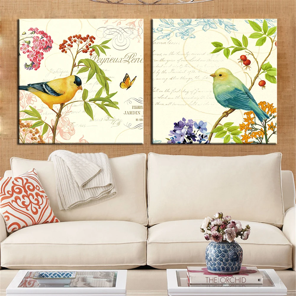 Unframed Oil Painting on Canvas Birds Posters and Prints Modern Wall