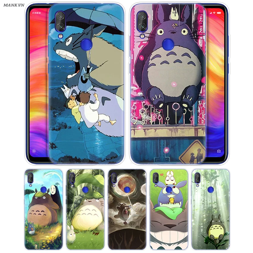 

Ghibli Spirited Away Totoro Case Coque for Redmi 7 6 6A S2 GO Note 7 6 5 4 4X Xiaomi MI 9 8 A2 A1 Mix 3 5G Play Poco F1 Lite Pro