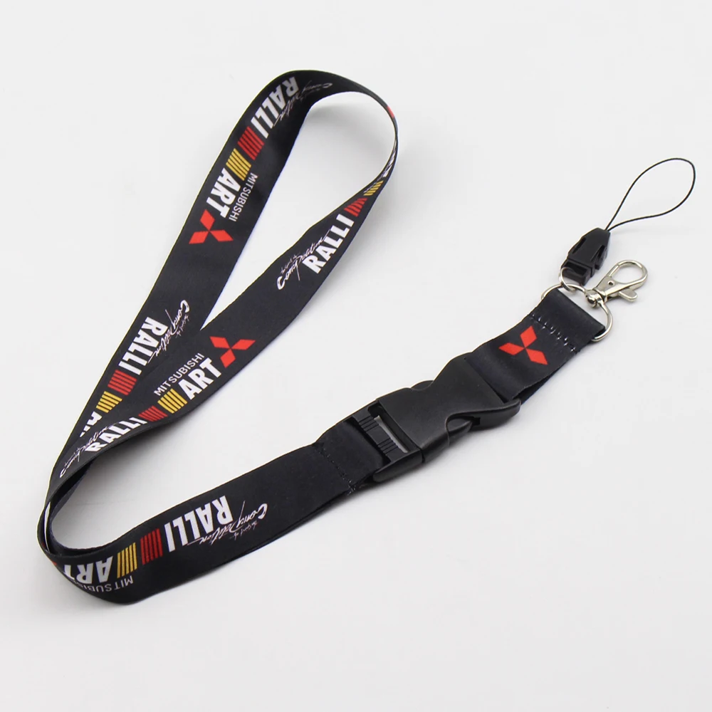 JDM RALLIART Racing lanyards мобильный телефон ID карты подвесной ремень ремешок для Mitsubishi брелоки для фанатов