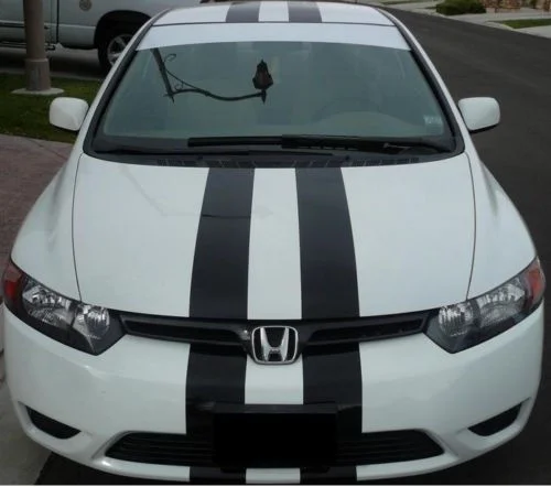 Для гоночных полос виниловая наклейка эмблема графика Accord Civic Стайлинг