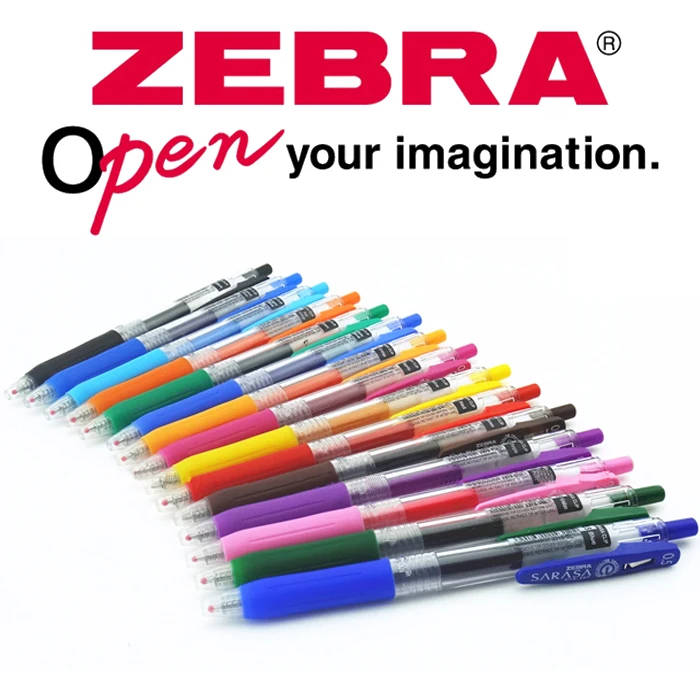 Japan ZEBRA Sarasa Clip JJ15 Gel Pen 0.5mm Color Gel Pen 10PCSin Gel