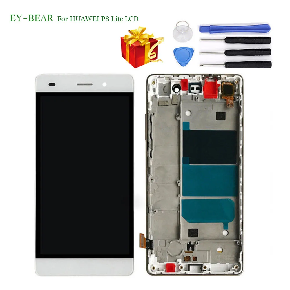 

EY-BEAR For HUAWEI P8 Lite LCD Display touch screen digitizer Assembly replacement for HUAWEI P8 Lite ALE-L21 P8 LITE L04 LC