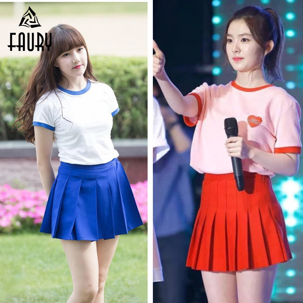 

2019 Cheerleading Performance Clothing New Generation Set K-pop Stage Girl Costumes Aerobics Top&skirt Ballroom Kids Adults