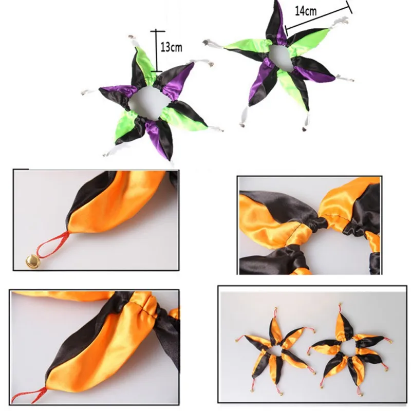 Хэллоуин Регулируемый, для собак, кошек Воротник Разноцветные полиэстер галстук с рисунком ожерелье костюм галстук-бабочка