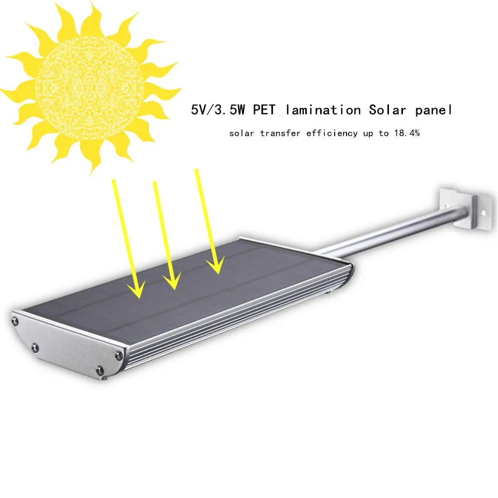 Liga de Alumínio Modos com Controle Parede ao ar Remoto Solar Buitenlamp Jardim Lâmpada Sensor Movimento Livre 70 Led 1100lm 5 12 Lâmpadas solares