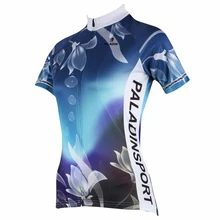 Паладин "Капля воды Лилия" женские короткий рукав Велоспорт Джерси велосипед рубашка