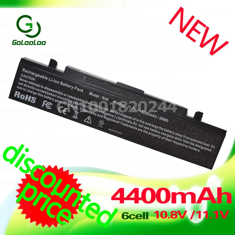 

Golooloo Laptop Battery for Samsung R610 R65 R70 R700 R710 X360 X460 X60 X65 M60 NP-P50 NP-P60 NP-R45 NP-R65 NP-R70 NP-X60