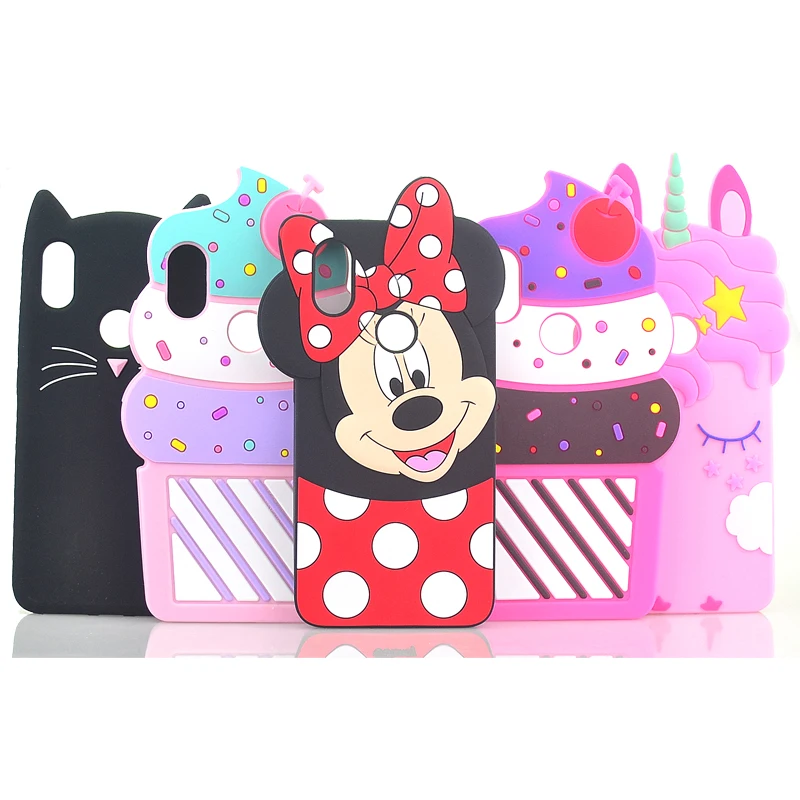 

For Xiaomi Redmi S2 Case Cartoon Ice Cream Unicorn Minnie Cat Soft Silicone Phone Cover Cases For Redmi S 2 Y2