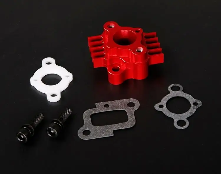 

CNC Air Intake Manifold included Gasket for roufan 32cc 36cc 45CC Engine Zenoah CY 1/5 HPI KM Rovan Baja 5B 5T Losi 5ive-T DBXL