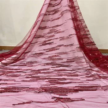 

Cassiel 2019 Latest Nigerian Laces Fabrics High Quality Tulle African Laces Fabric Wedding French Tulle Lace Material Green