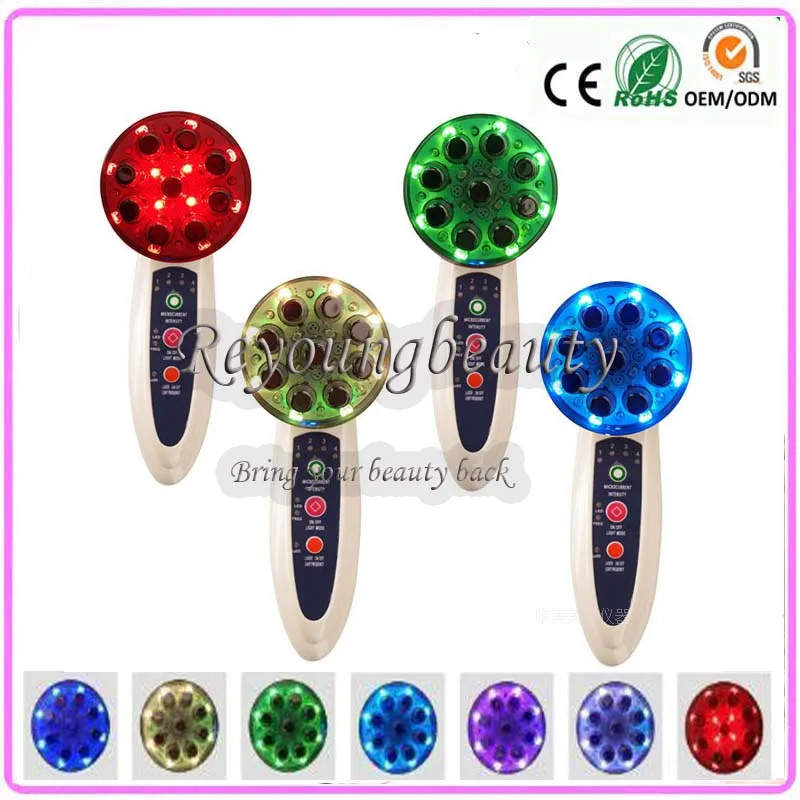 Home Use 7 Color Led Photon Rejuvenation rf EMS Laser Wrinkle Acne Spot Cellulite Remover Skin Lifting Face Body Beauty Machine