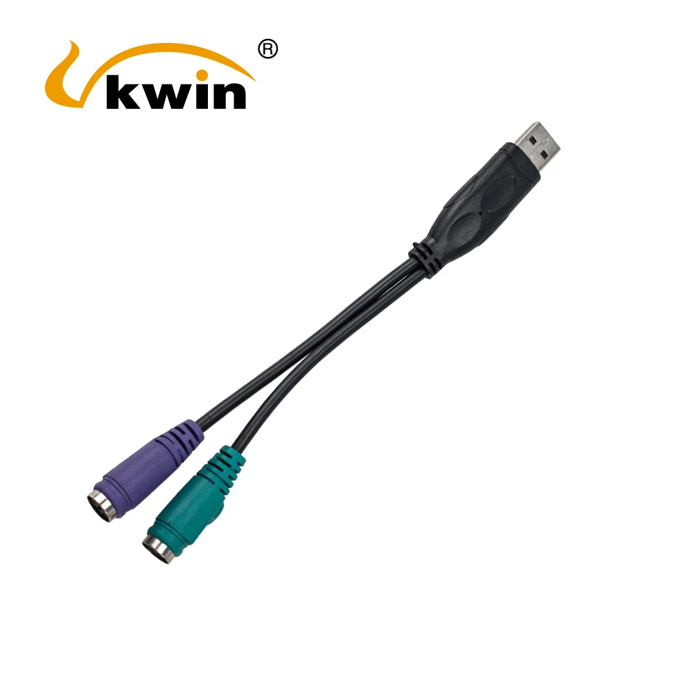 

VKWIN USB To PS2 Cable Adapter Converter For Keyboard & Mouse Scanner USB2.0 PS/2 Female Extension Cable Y Splitter Adapter