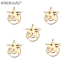 5 шт., новинка, мини металлические заколки с золотой звездой для женщин и девушек, заколки для волос, Спиральные заколки для волос, жемчужные Заколки, Кристальные стильные инструменты, аксессуары