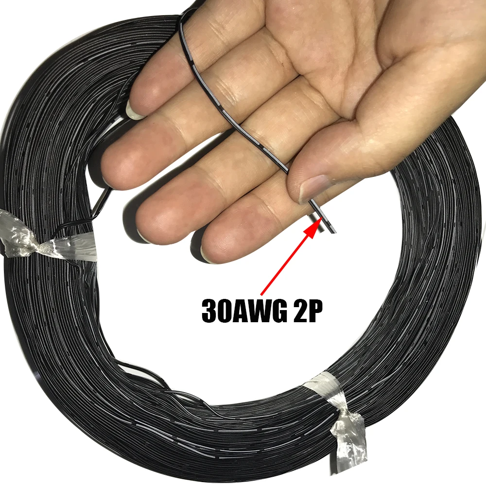 2Pin 3Pin 4Pin 5Pin 6Pin силиконовая линия подключения сигнальный провод питания 30awg Тест Электрический кабель черный kablo