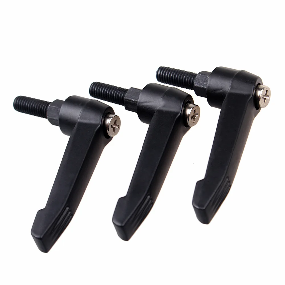 M10 M12 (20/25/32/40/50/60/63mm) Adjustable knob bolt 7 Shape L-type tighten handle screw carbon steel Black High Quality | Обустройство
